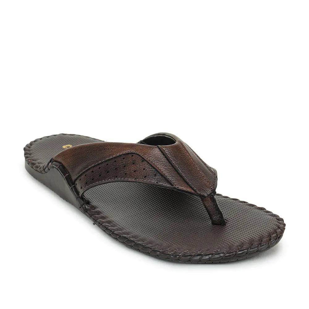 Coolers Casual Brown Slippers For Men AVN-45 By Liberty