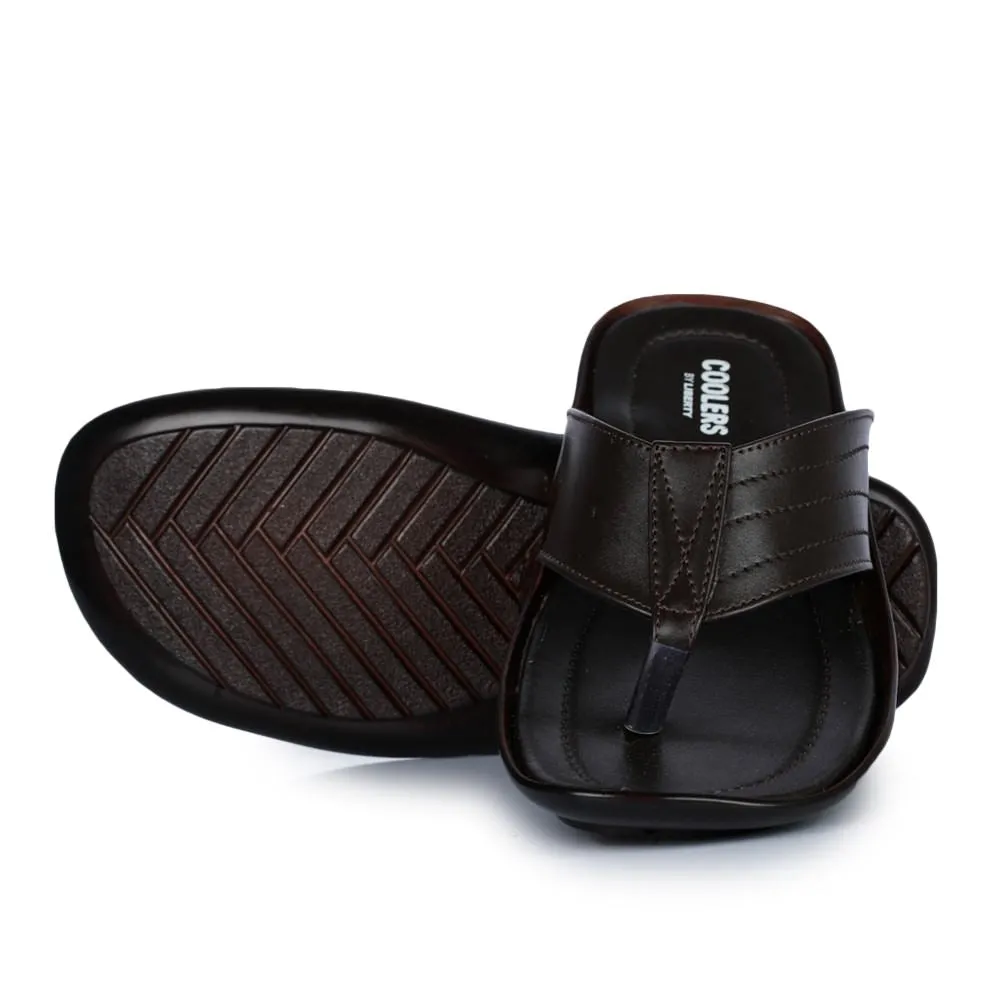 Coolers Casual Brown Slippers For Men COOL99-120 By Liberty