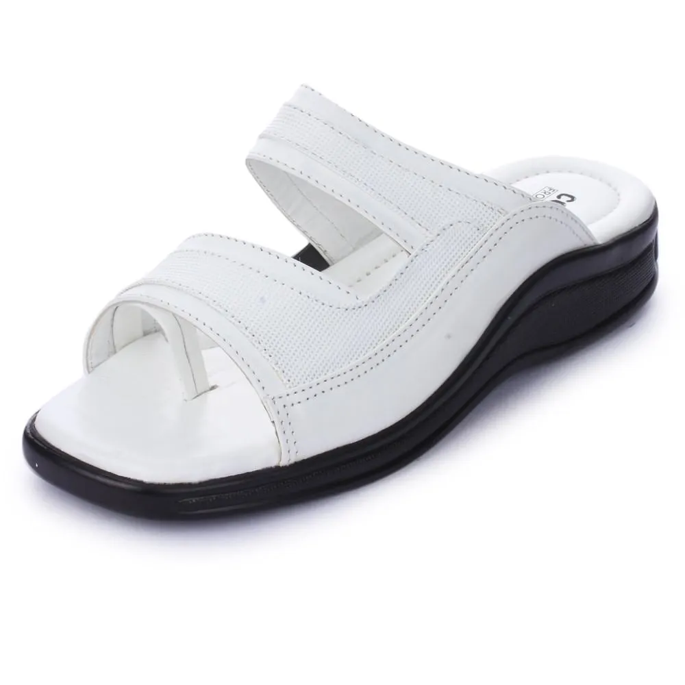 Coolers Casual (White) Slippers For Men 2050-01 By Liberty