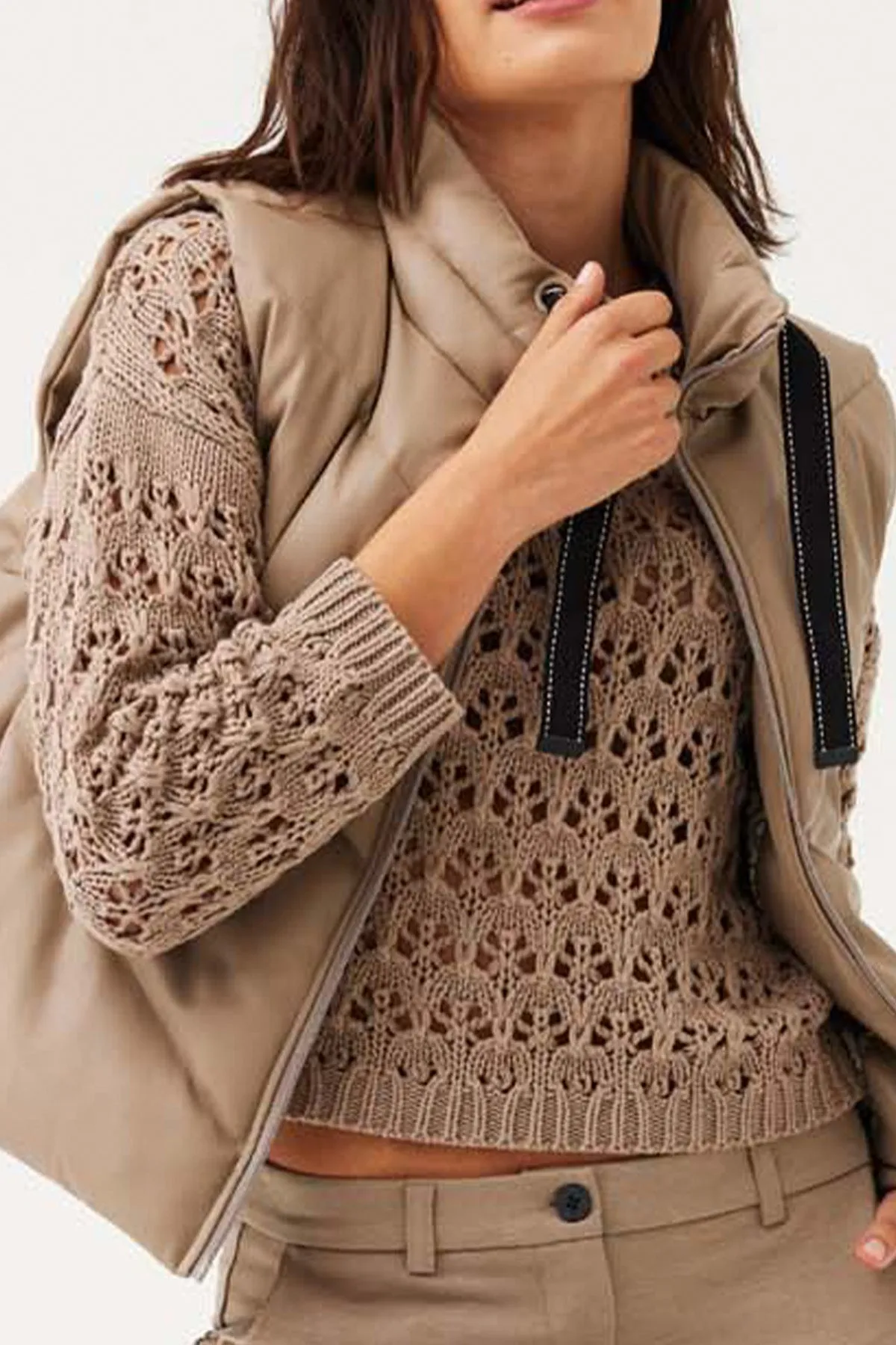 Cotla Pullover | Desert Taupe | Bluse fra Freequent