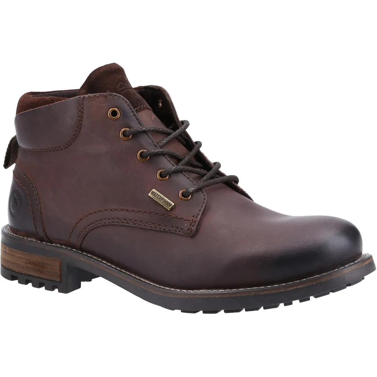 Cotswold Woodmancote Lace Up Work Boots Brown