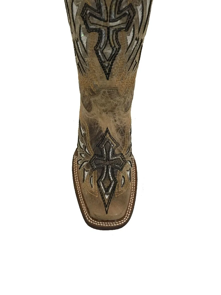 Cowtown Women's Cross & Wings Boot