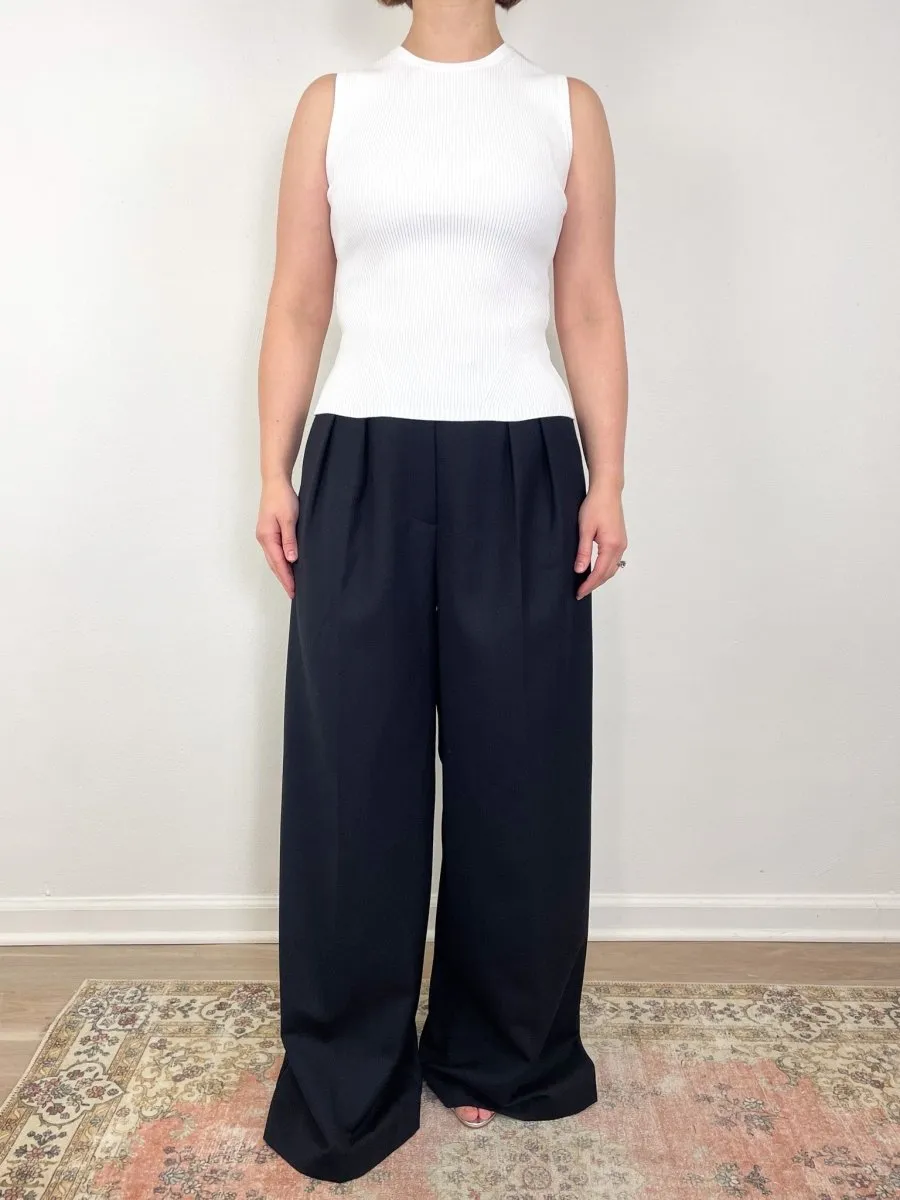 Crewneck Sid Sleeveless Pullover in Off White