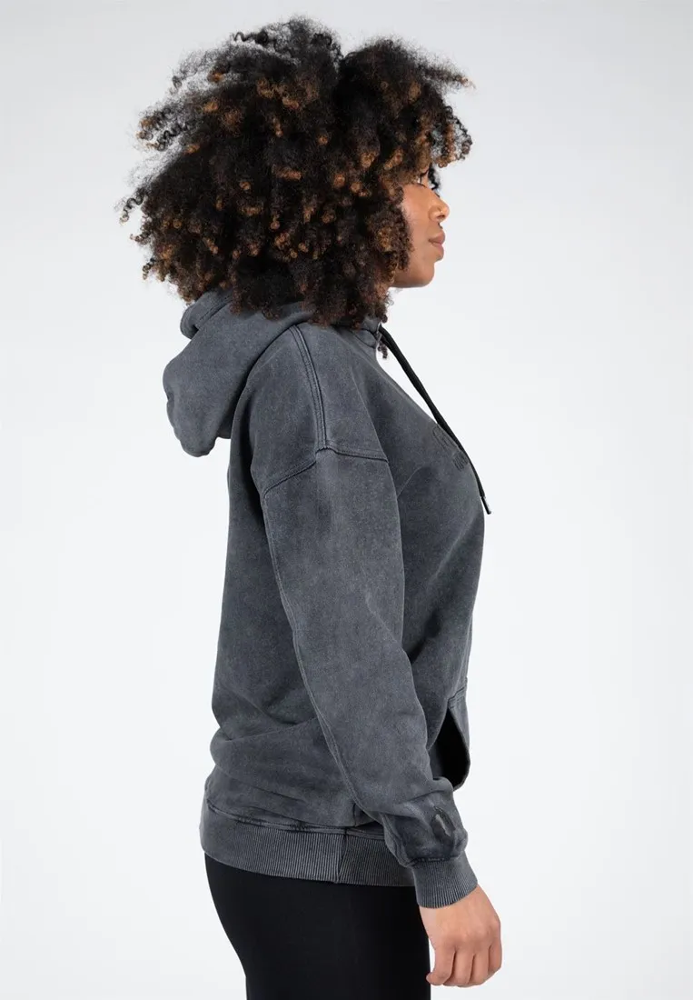 Crowley Women's Oversized Hoodie - Washed Gray - L Gorilla Wear