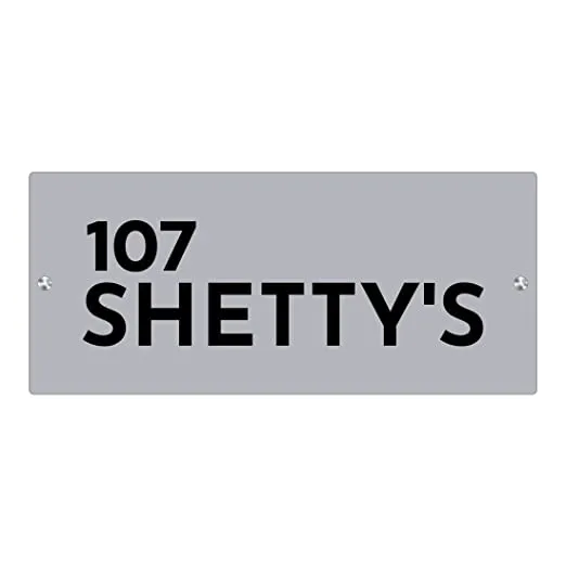 Custom Name Plate for Flats Home Entrance Door Personalized Sign Board for Office Outdoor Indoor