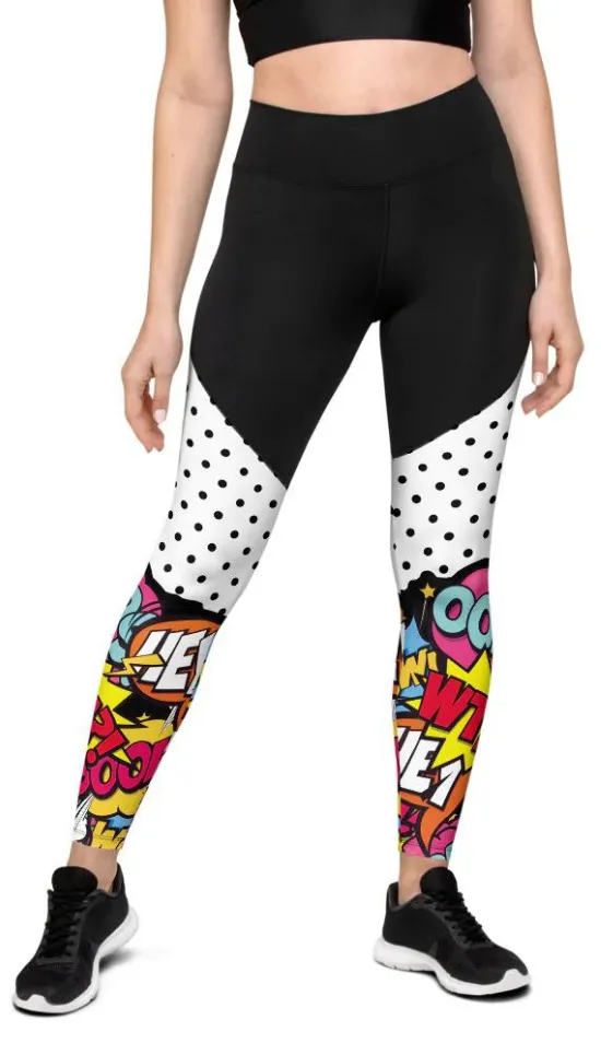 Cutest Pop Art Compression Leggings