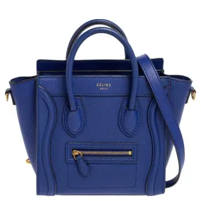 CÉLINE DRUMMED CALFSKIN  NANO BAG