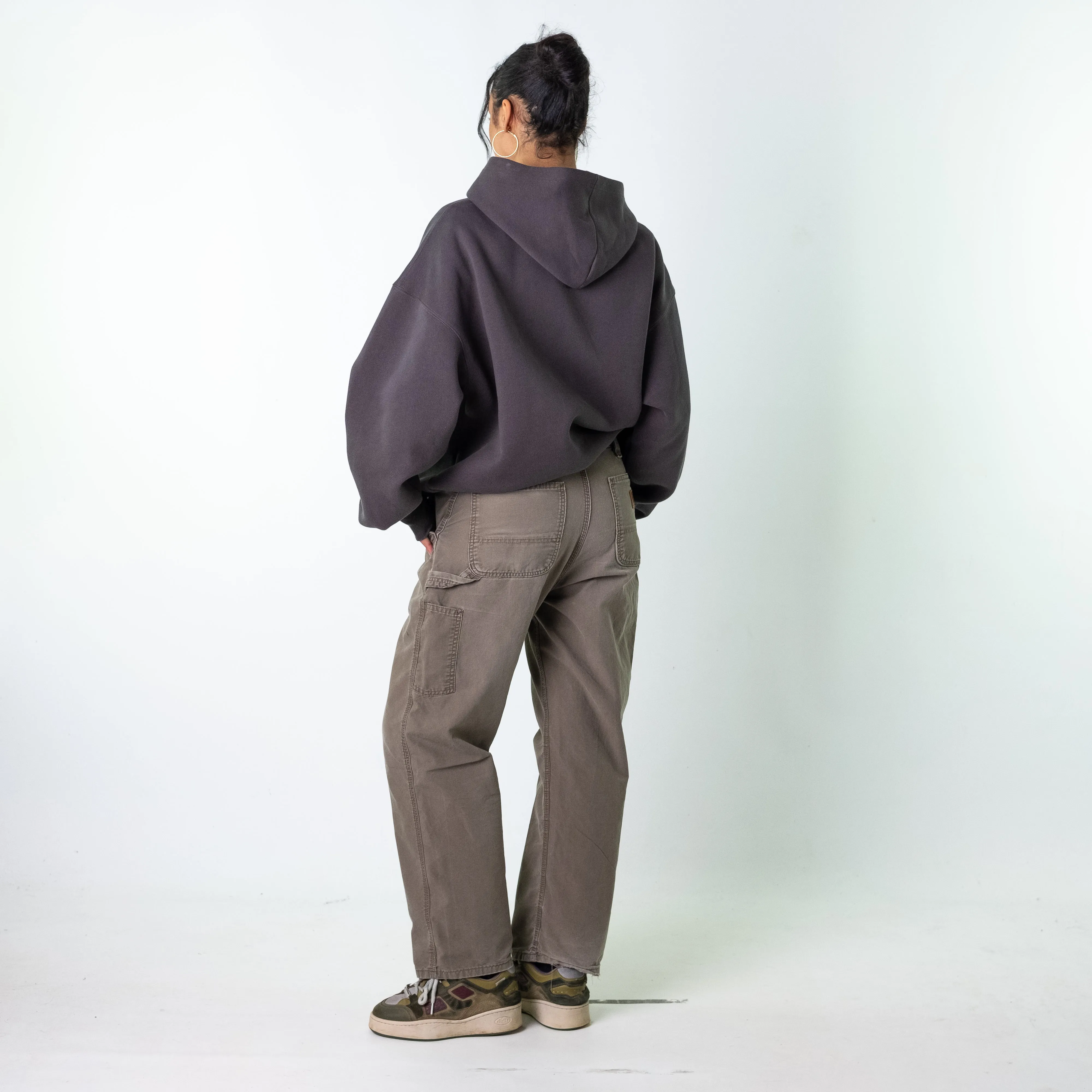 Dark Grey 90s Carhartt  Cargo Skater Trousers Pants Jeans (34x30)