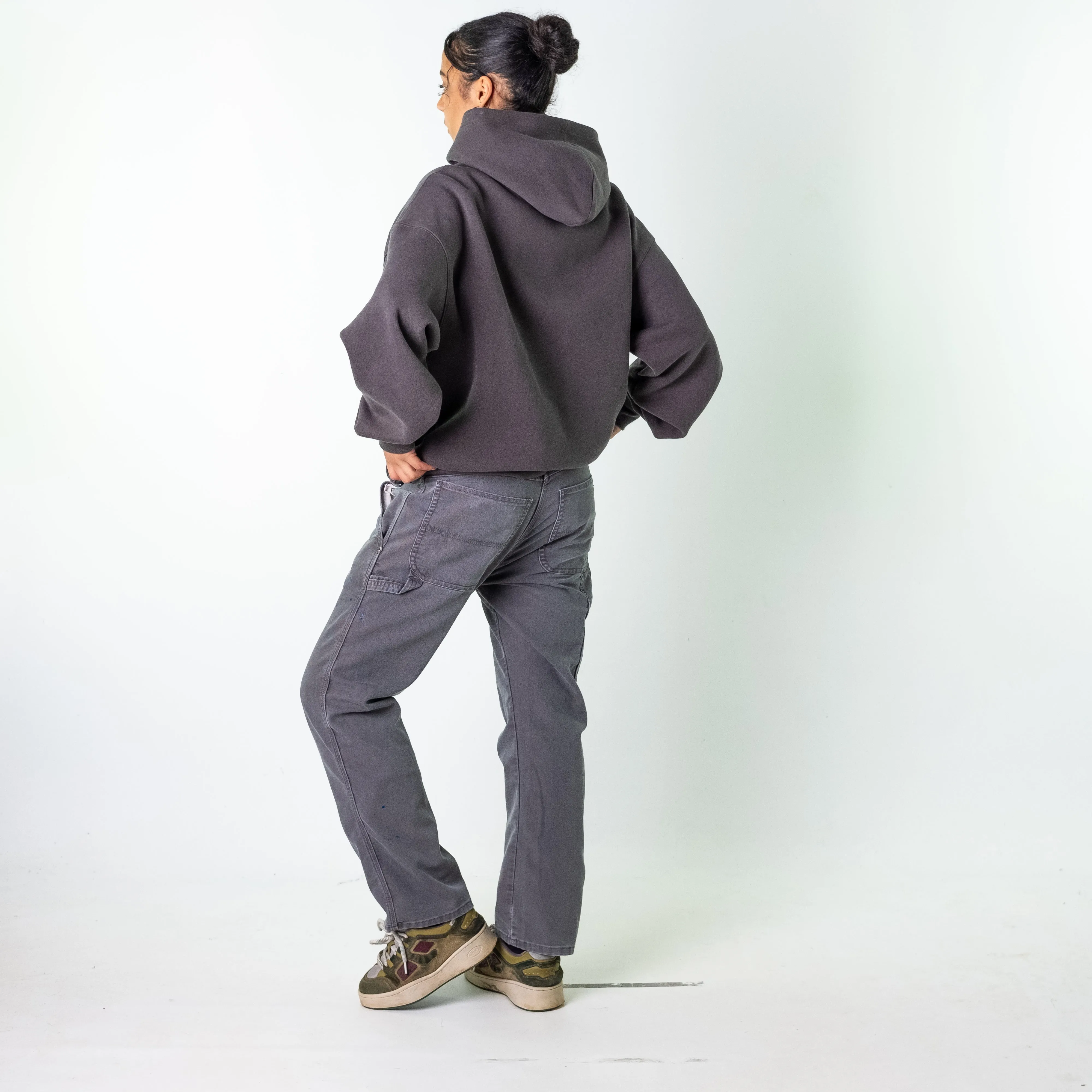 Dark Grey 90s Dickies  Cargo Skater Trousers Pants Jeans (34x30)