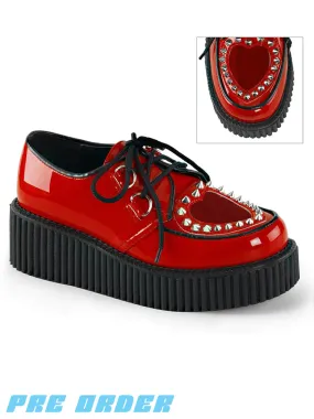 DEMONIA CREEPER-108 - RED PATENT  PRE ORDER 