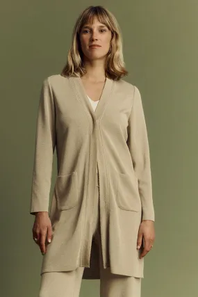Devernois NEVERLUX LONG IRIDESCENT MILANO KNIT JACKET