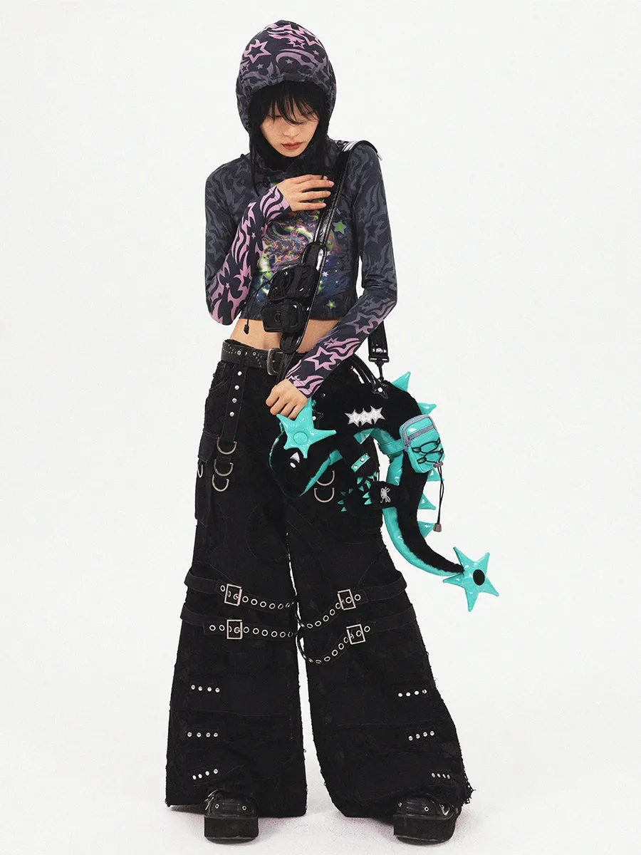 Digital Dragon Design Shoulder Bag