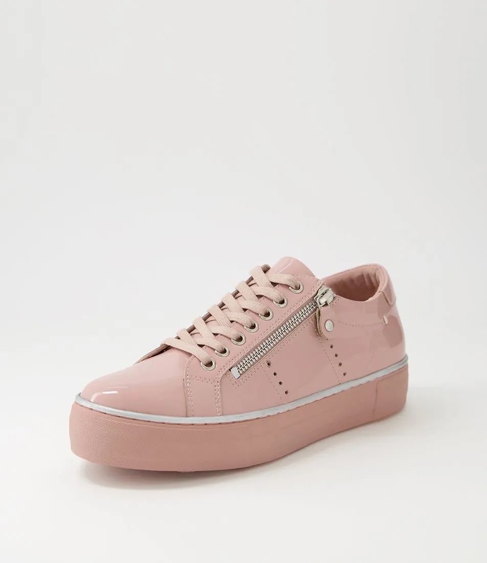 DJANGO & JULIETTE Froggy Pink Patent Leather Sneakers