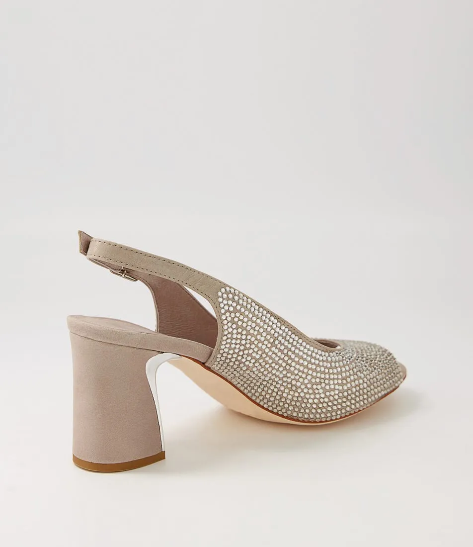 DJANGO & JULIETTE Kerry Light Pewter Shimmer Multi Sandals
