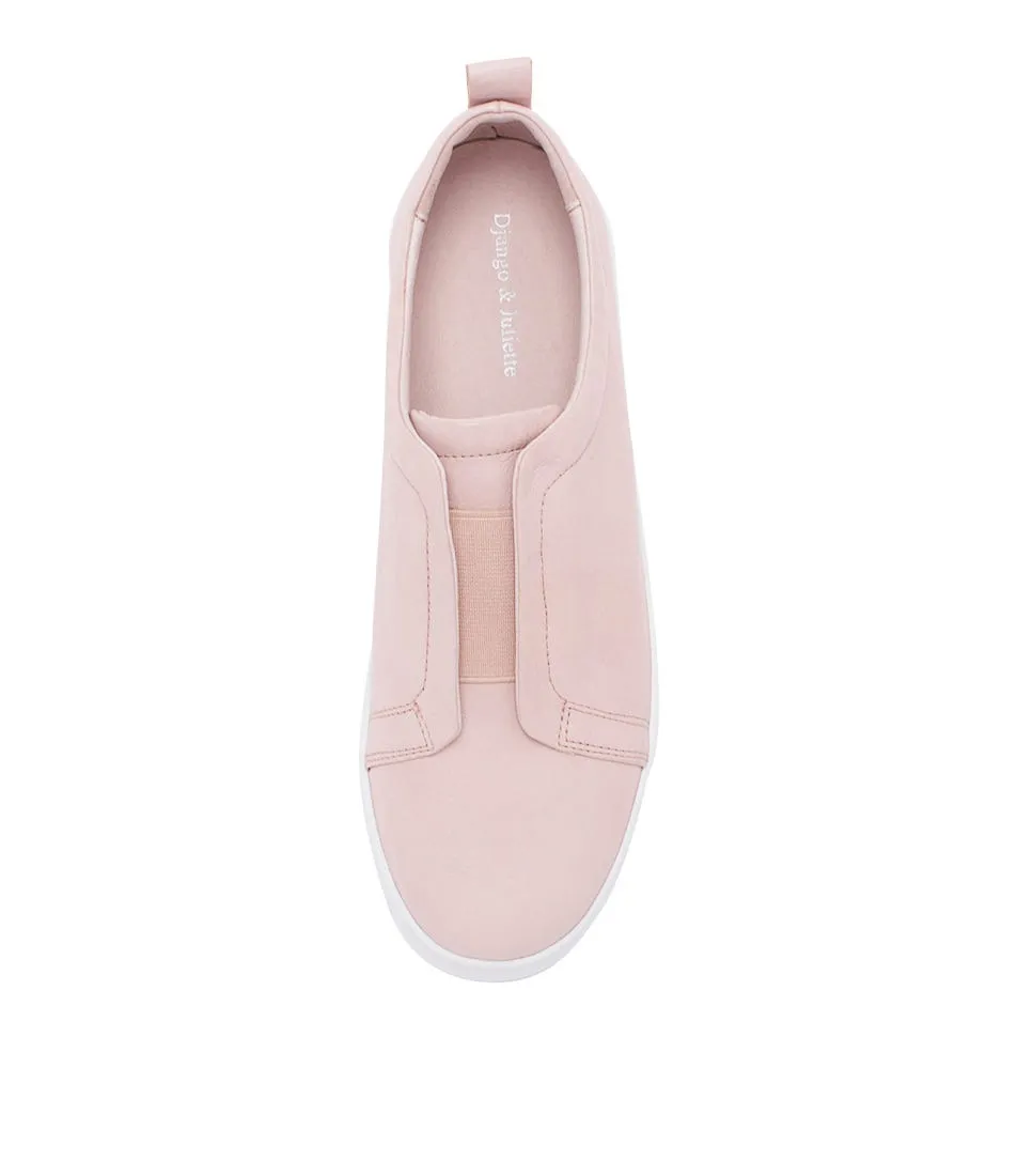 DJANGO & JULIETTE Lulie Dusty Pink Leather Sneakers Ws