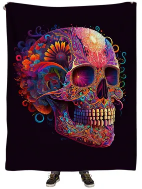 DOTD Skull Plush Blanket