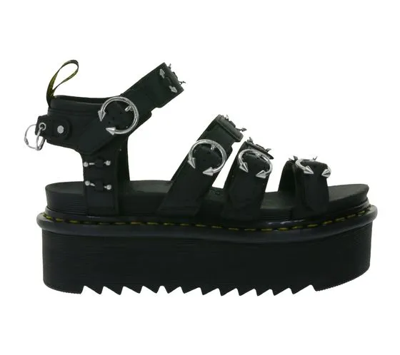 Dr. Martens Blaire Quad Athena Sandale plateforme à bride pour femme, chaussures style gladiateur avec clous et œillets 31533001