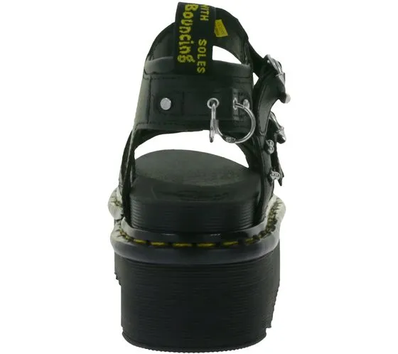 Dr. Martens Blaire Quad Athena Sandale plateforme à bride pour femme, chaussures style gladiateur avec clous et œillets 31533001