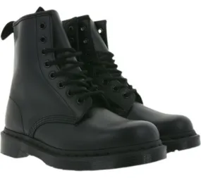 Dr. Martens bottes bottes en cuir véritable 1460 Mono Smooth Black