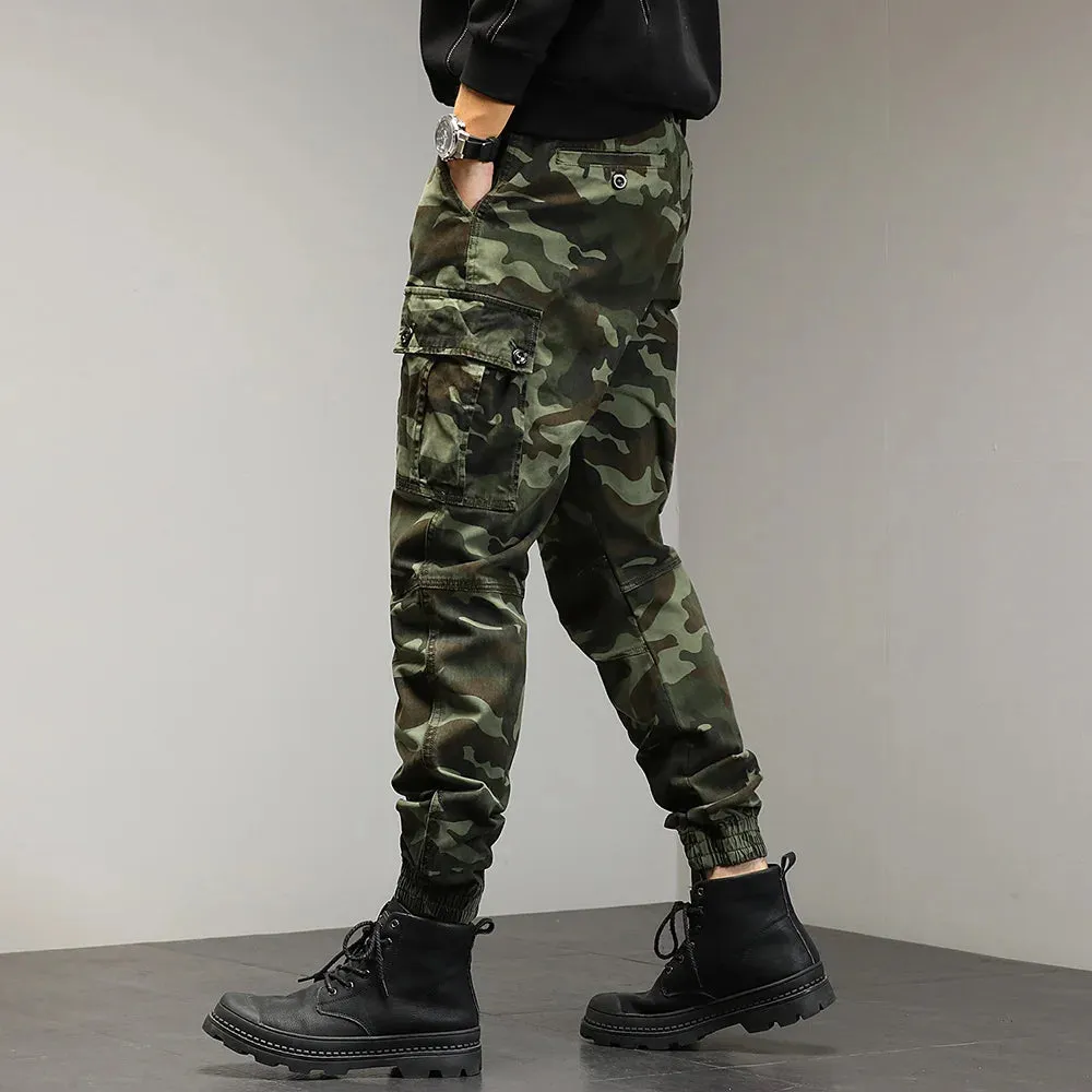 Drawstring Combat Military Cargo Pants