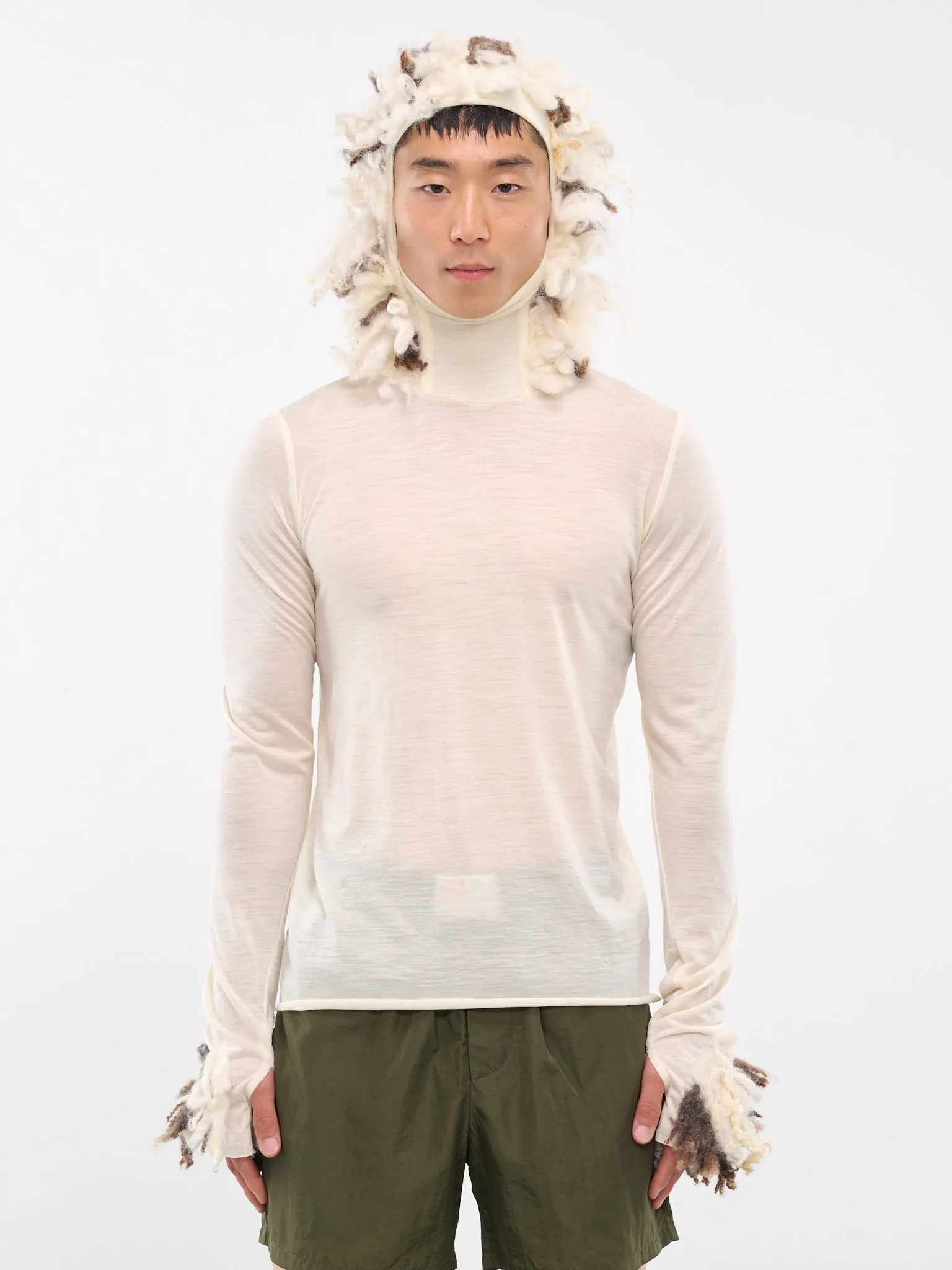 Dreadlock Hoodie (230004-BEIGE-MULTI)