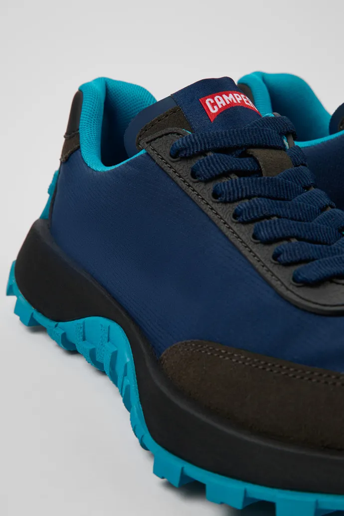 Drift Trail VIBRAM Blue recycled PET and nubuck sneakers for women