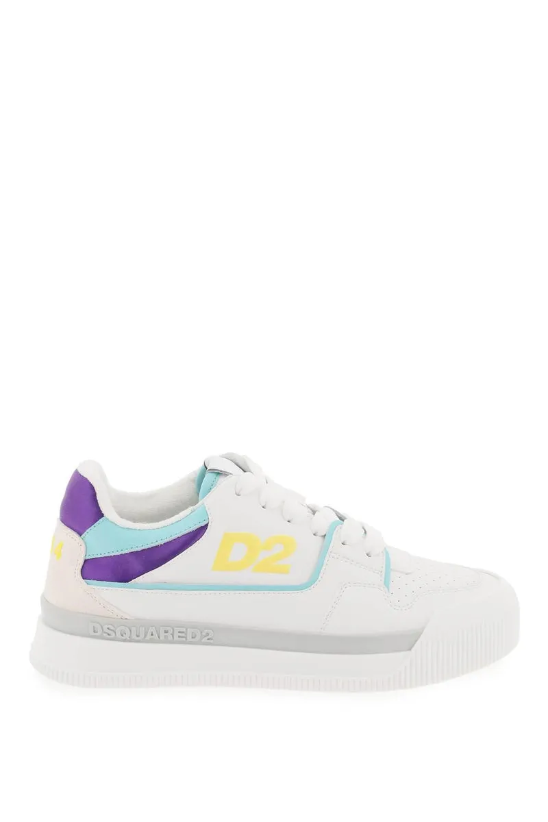 Dsquared2    Dsquared2 Smooth Leather New Jersey Sneakers In 9