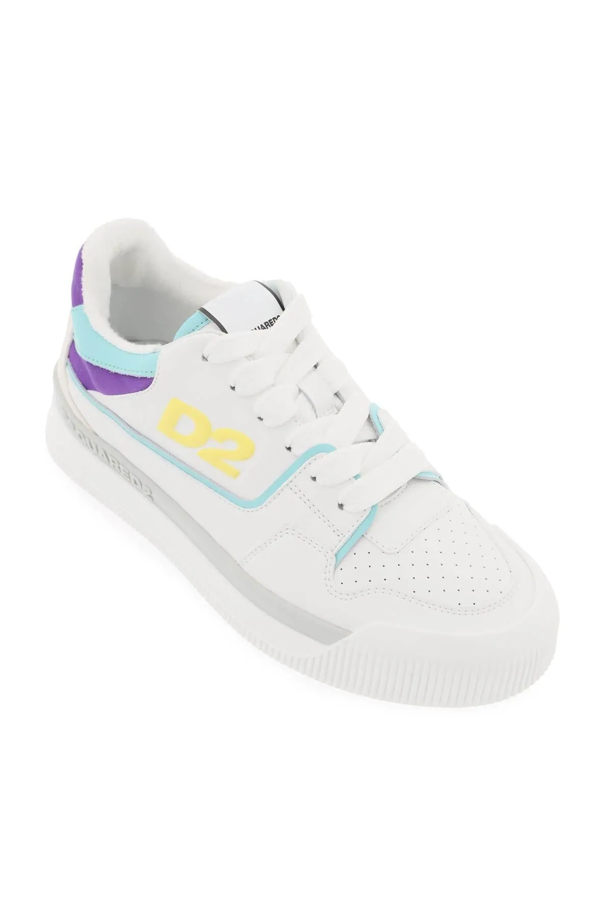 Dsquared2    Dsquared2 Smooth Leather New Jersey Sneakers In 9