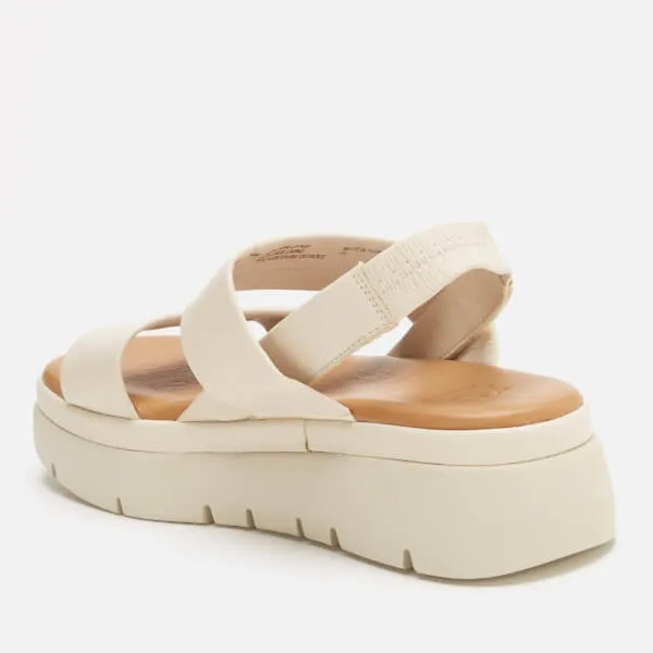 Dune London Women's Location Leather Flatform Sandals - Ecru