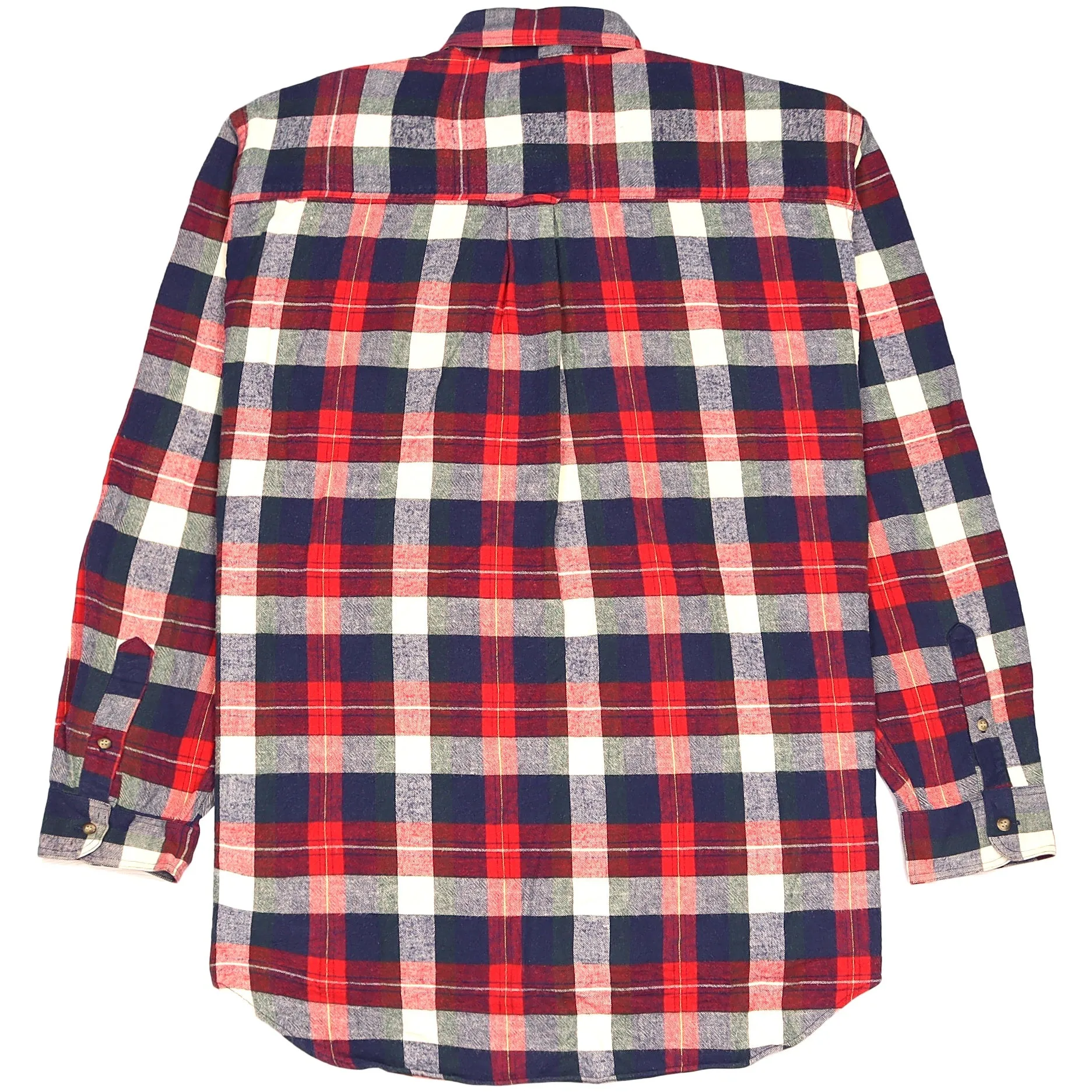 Eagle Pass Checkered Flannel Shirt Red Navy Beige