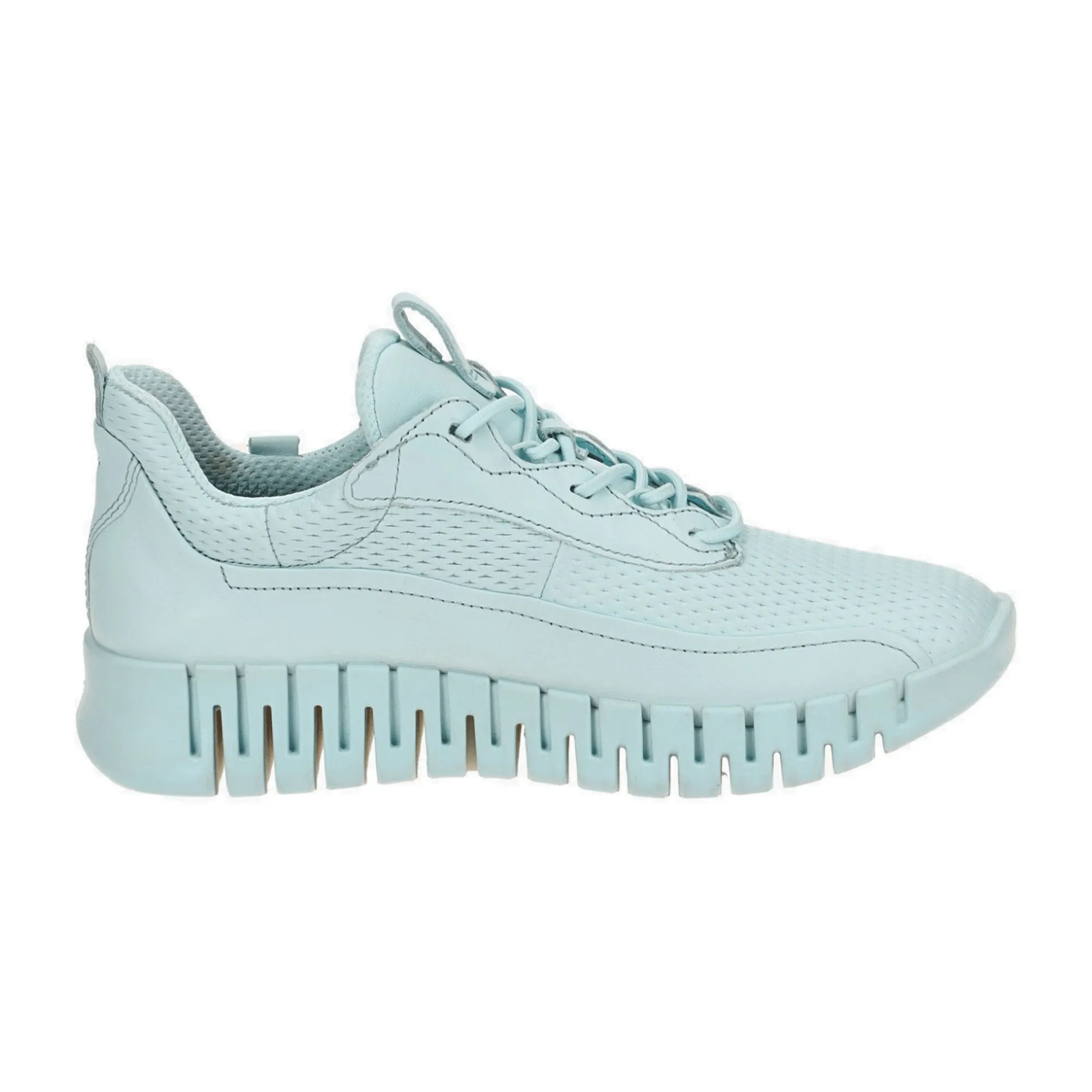 Ecco Gruuv Women's Sneakers - Light Blue, Stylish Diamond Pattern Design