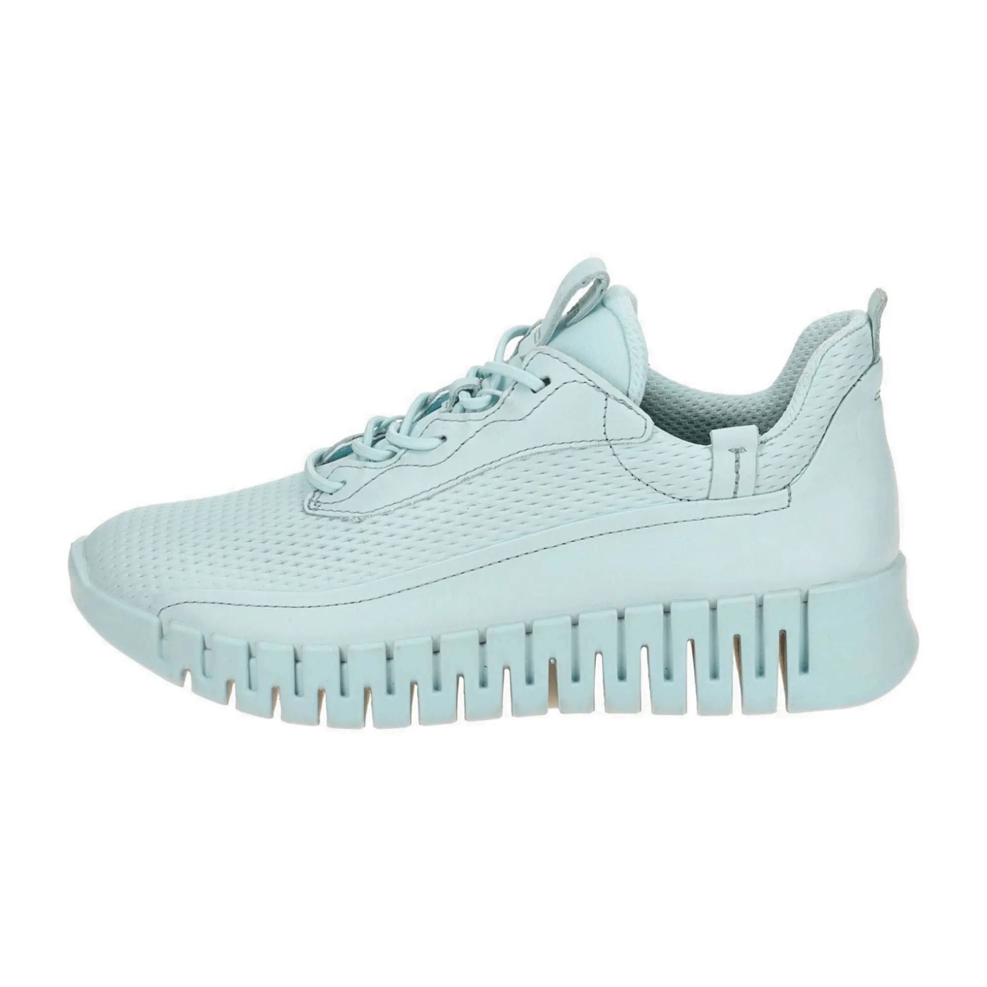 Ecco Gruuv Women's Sneakers - Light Blue, Stylish Diamond Pattern Design