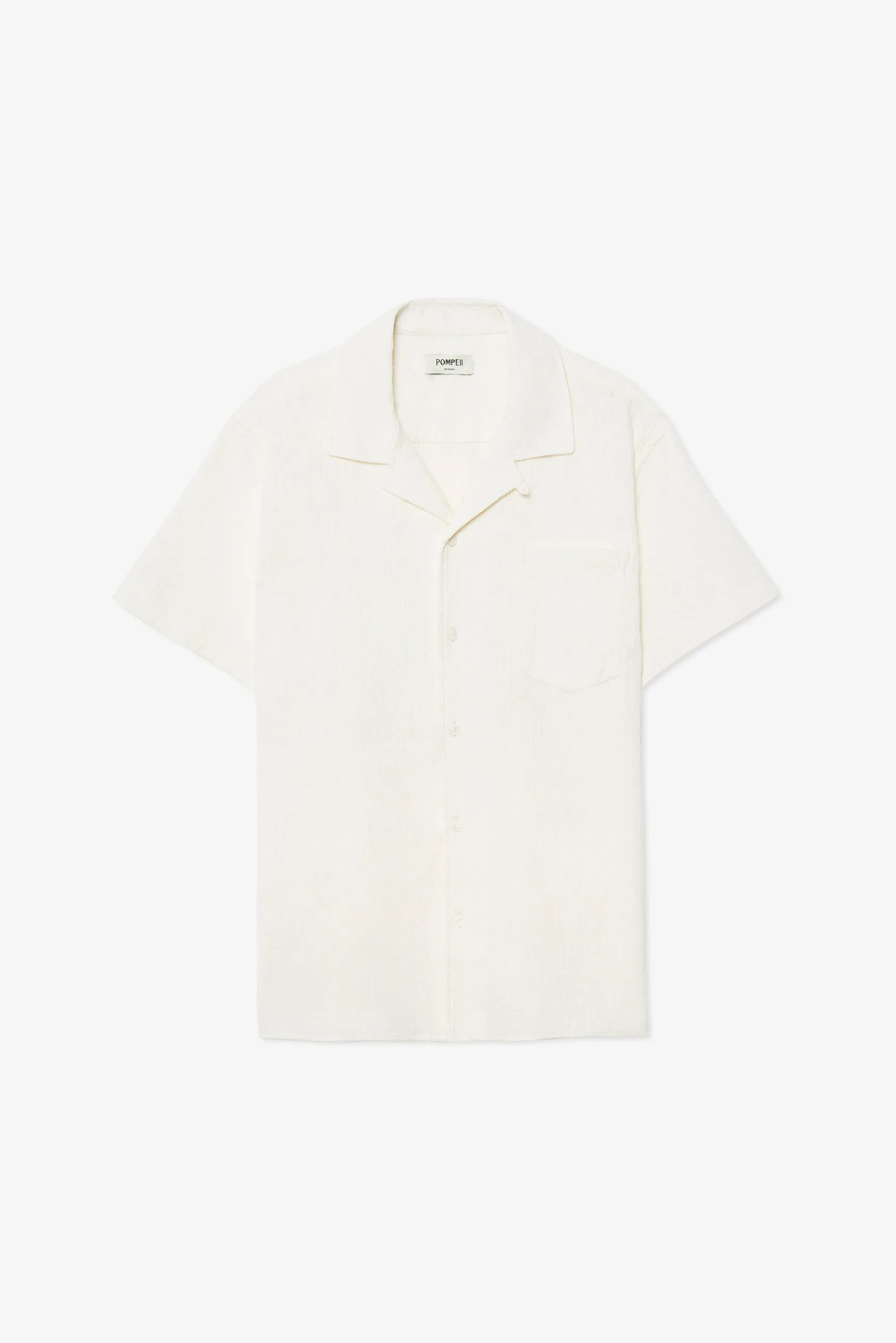 ECRU TEXTURE SHORT SLEEVE SHIRT