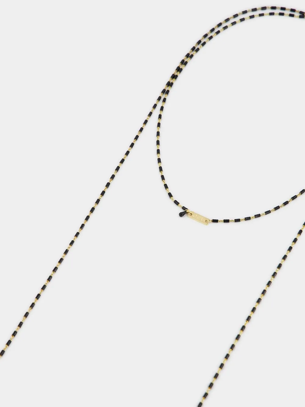 Elegant Beaded Scarf Necklace