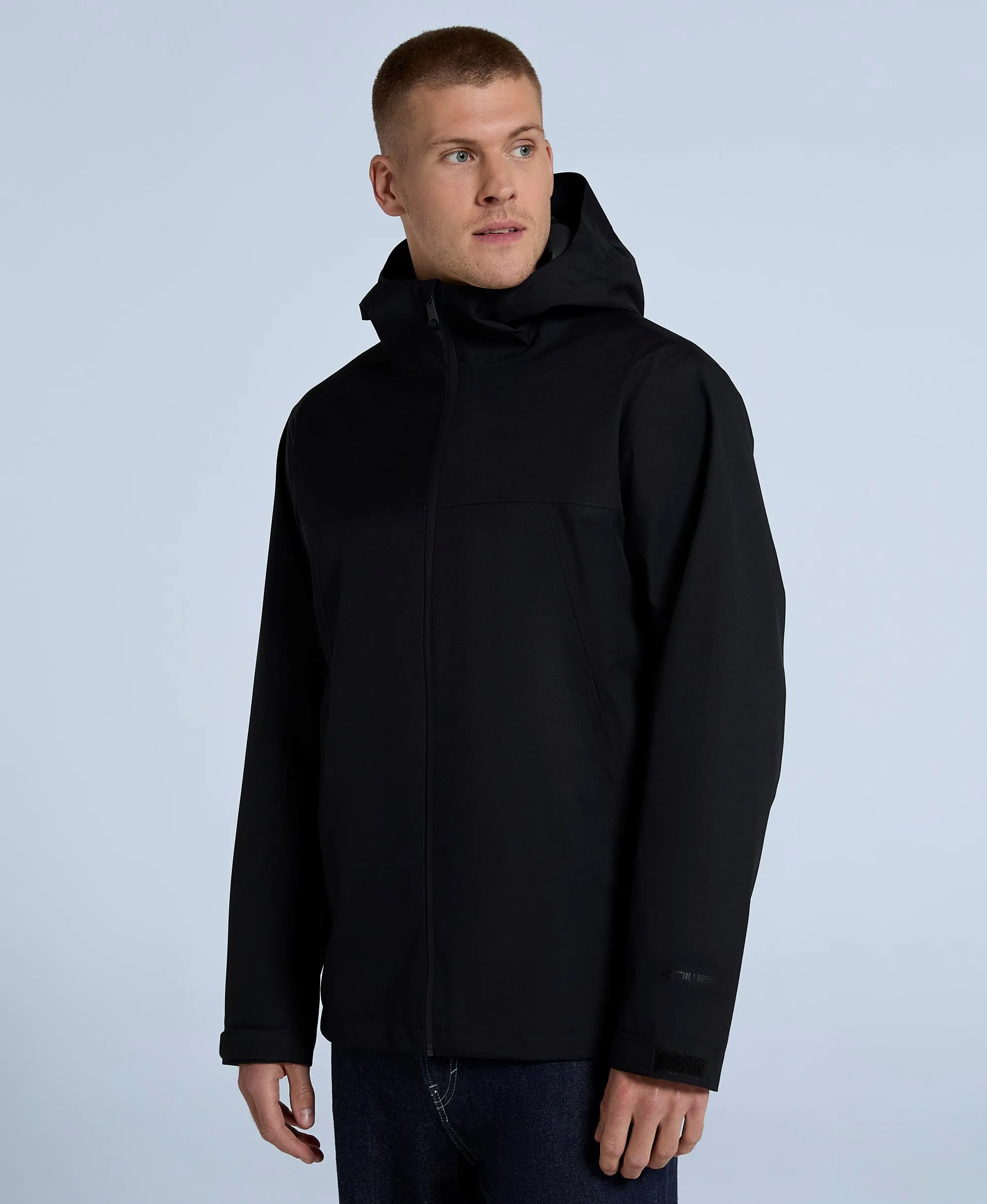 Elements Mens Waterproof Jacket - Jet Black