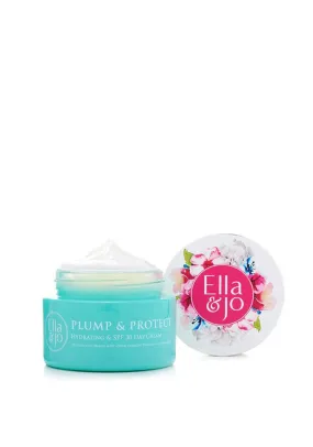 Ella & Jo Plump & Protect Hydrating Day Cream with SPF 30, 50ml