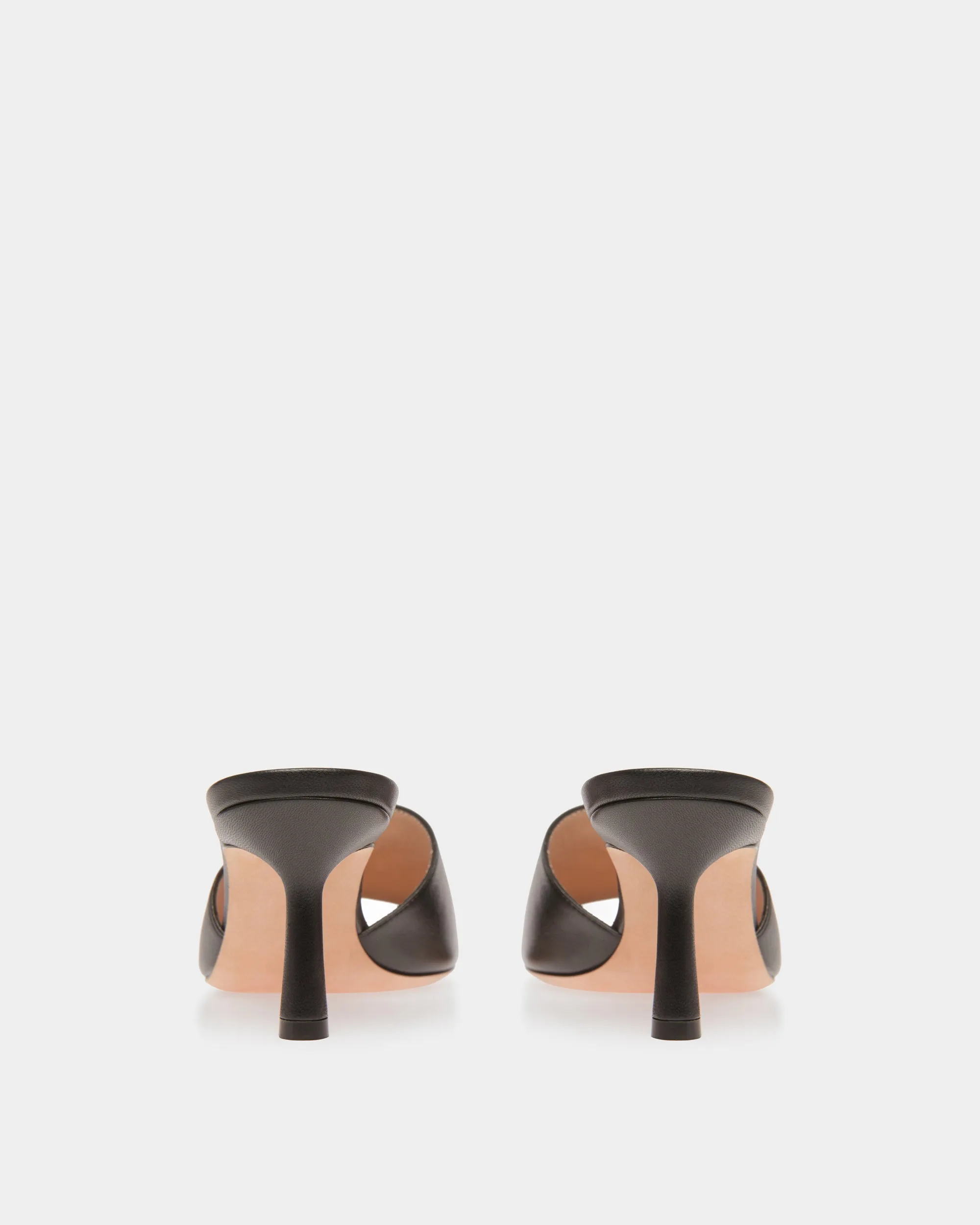 Emblem Sandals In Black Leather