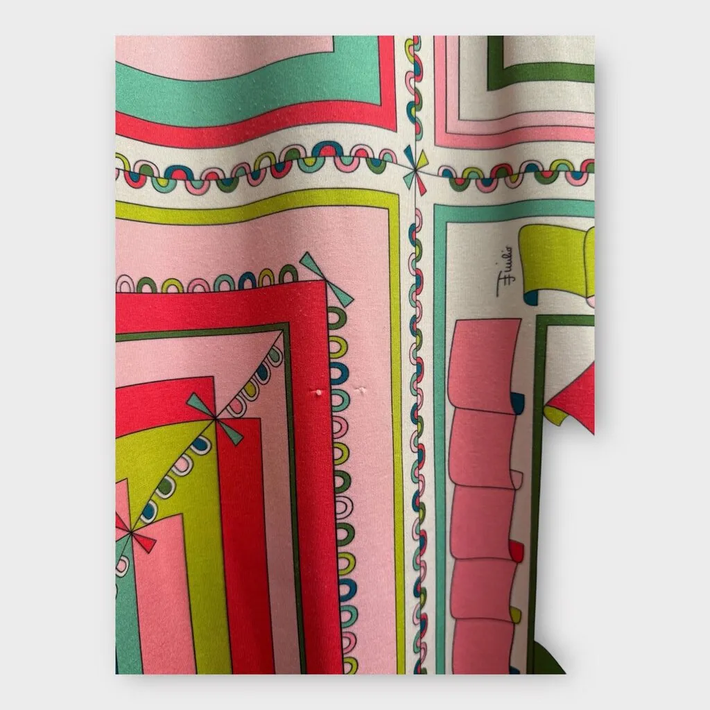Emilio Pucci Pink & Multi Printed Tunic