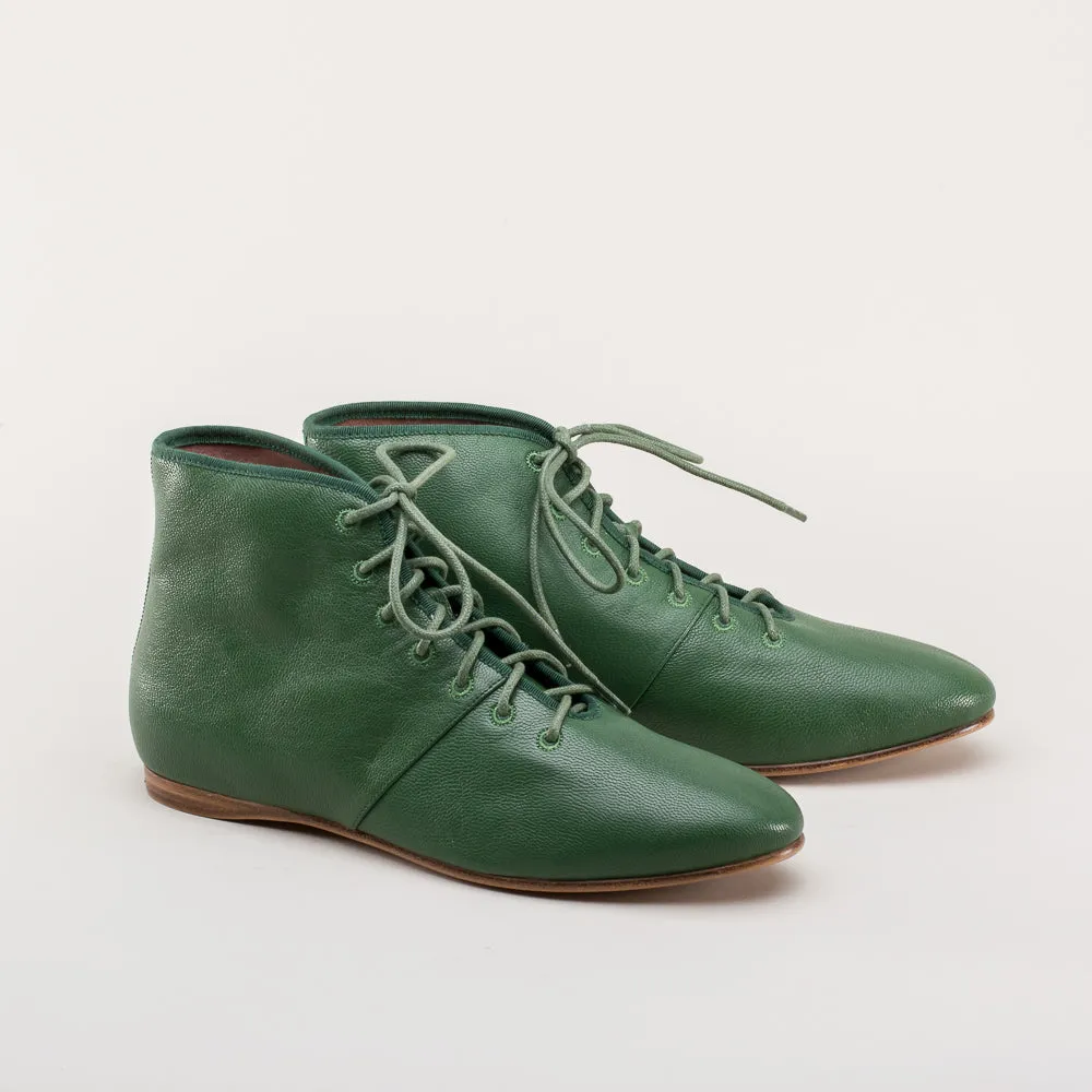 Emma Women's Regency Leather Boots (Green)