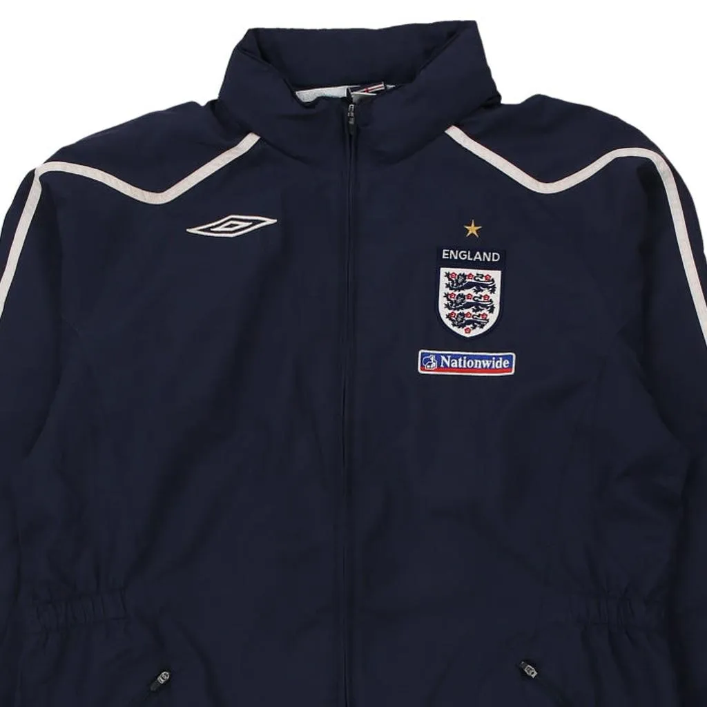 England Football Team 2007-09 Umbro Football Jacket - Large Navy Polyester