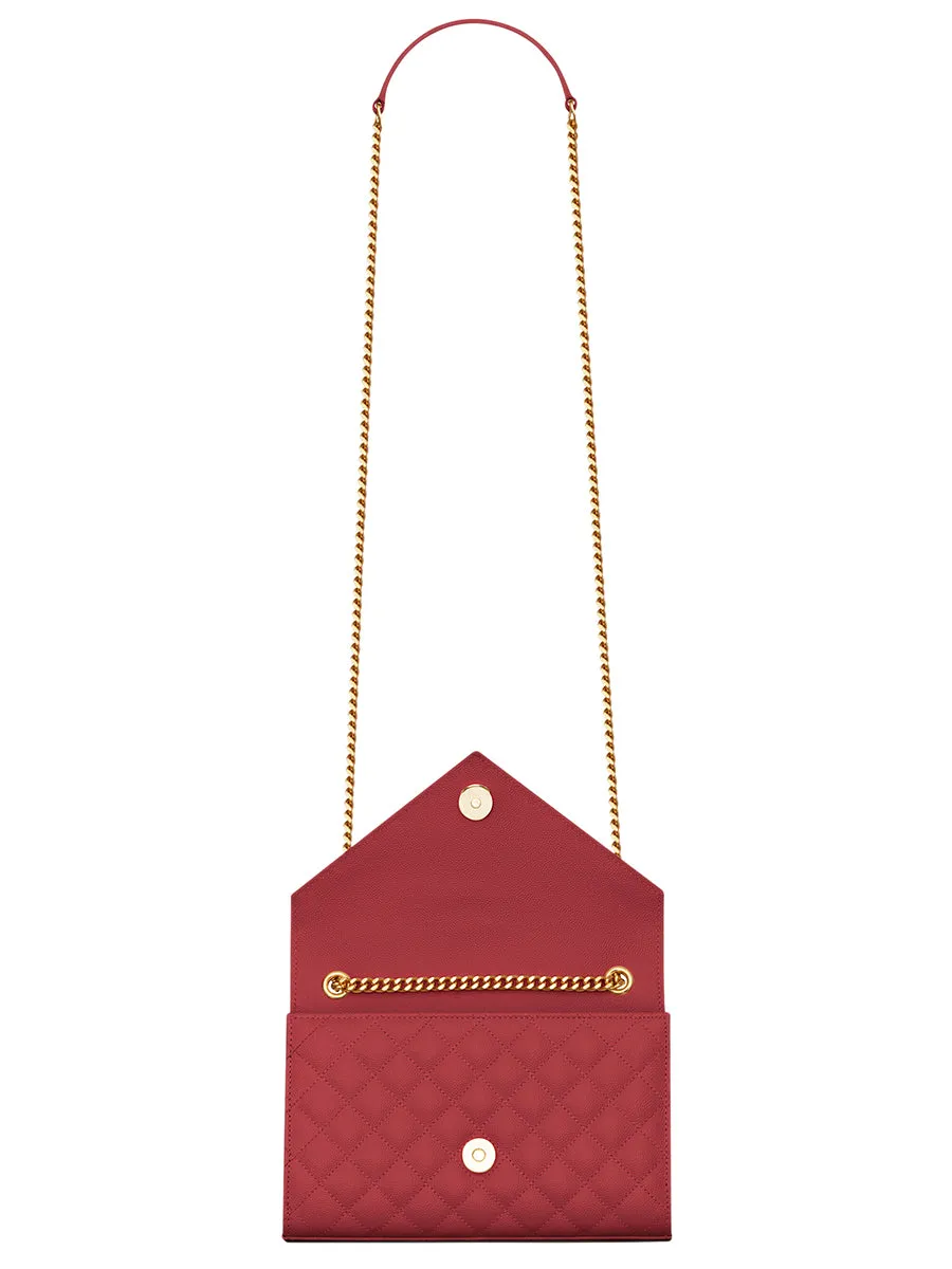 Envelope Small Bag in Mix Matelasse Grain de Poudre Embossed Leather