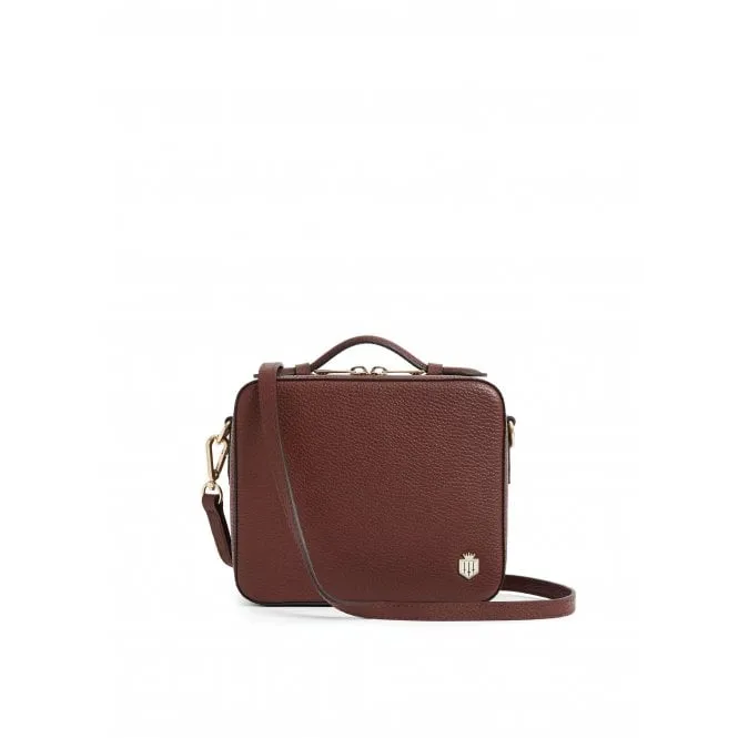 Fairfax & Favor Buckingham Cross Body Bag in Burgundy Leather