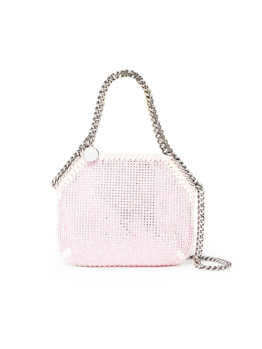 Falabella Crystal Mini Shoulder Bag in Rose
