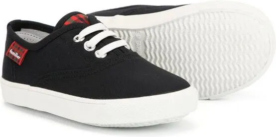 Familiar canvas low-top sneakers Black