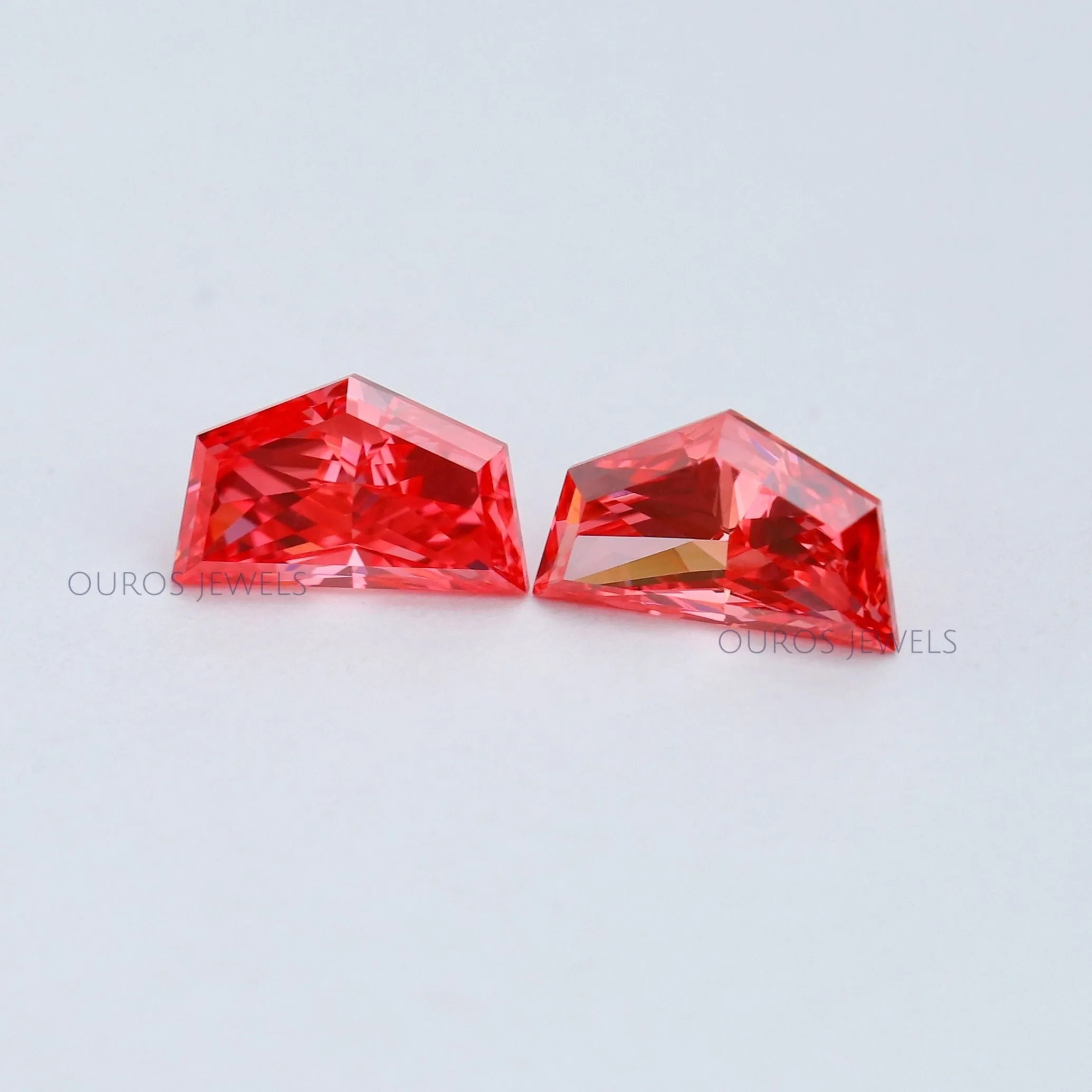 Fancy Pink Cadillac Cut Lab Diamond  Pair Loose