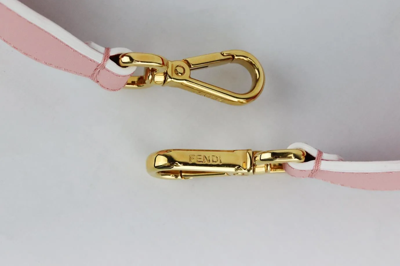 FENDI TWO TONE LEATHER BAG STRAP