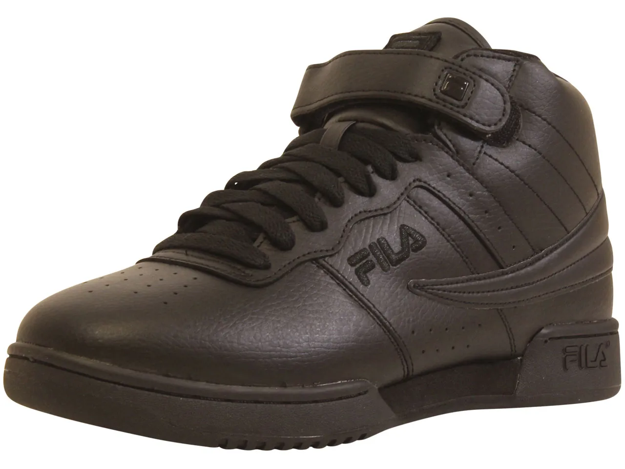 Fila Men's F-13V Basketball Sneakers High Top Black/Black/Black Sz 10.5 1VF059LX