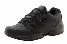 Fila Men's Memory Workshift Sneakers Slip Resistant Trainers Black Sz: 11
