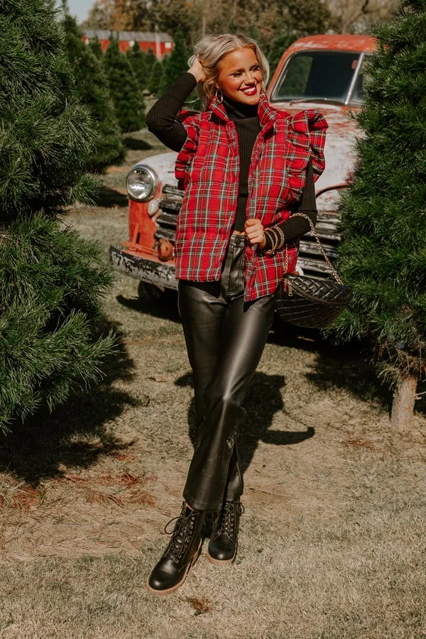 Finding Inner Peace Plaid Vest