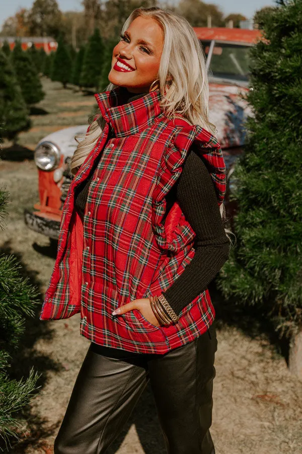 Finding Inner Peace Plaid Vest